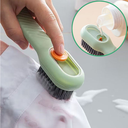 Brosse Nettoyante pour Chaussures à Savon Intégré – Poils Doux