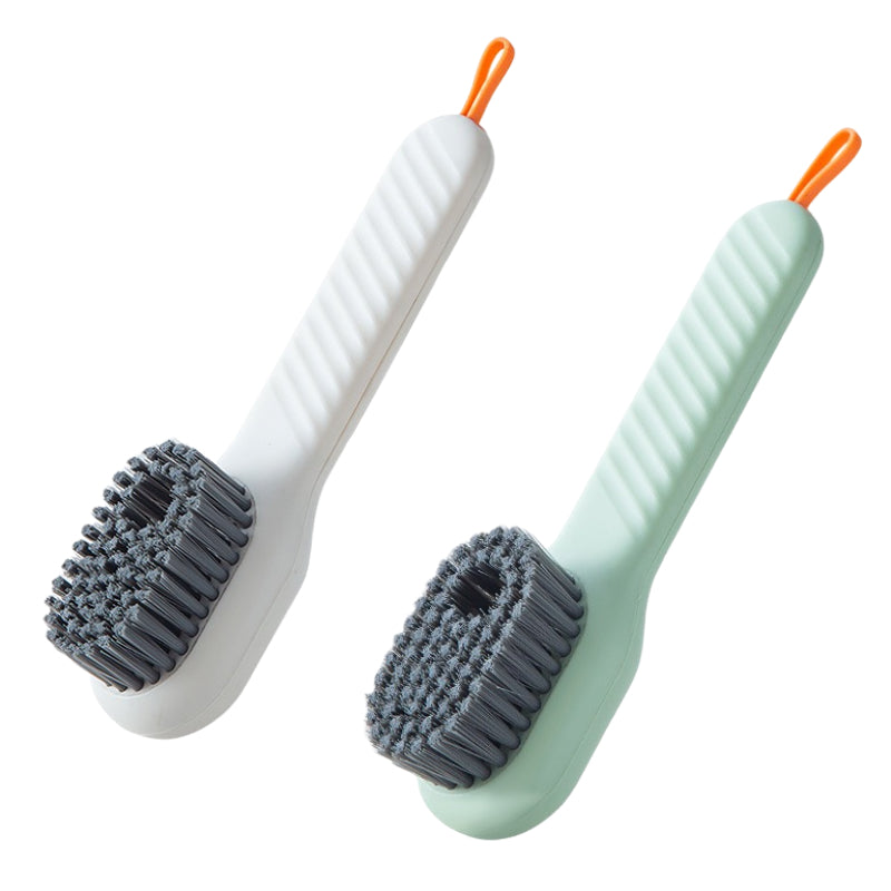 Brosse Nettoyante pour Chaussures à Savon Intégré – Poils Doux